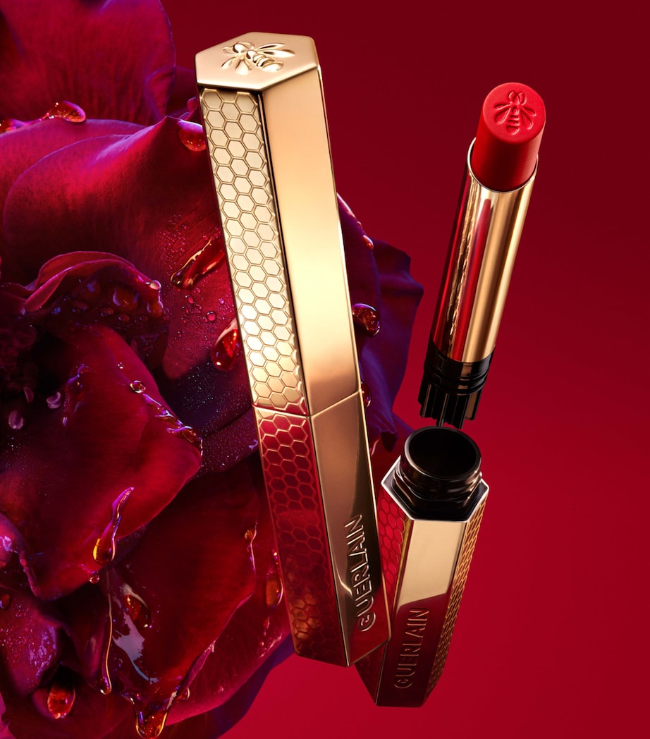 Guerlain KissKiss Honey-Infused Intense Lipstick Vibrant Rose Image 8