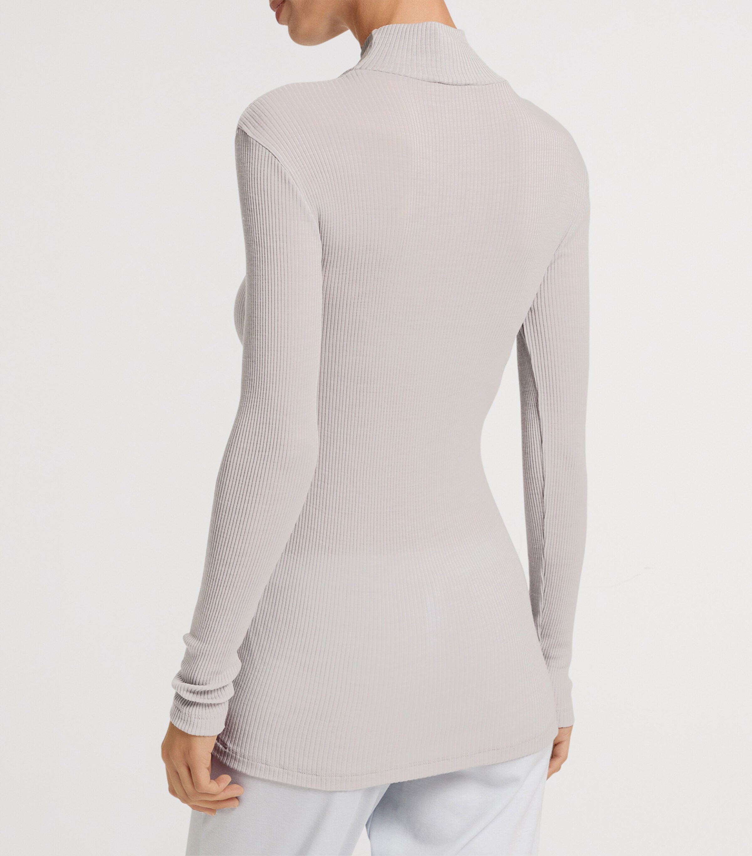 Wool-Silk Celeste T-Shirt SILVER VAPOR Image 4