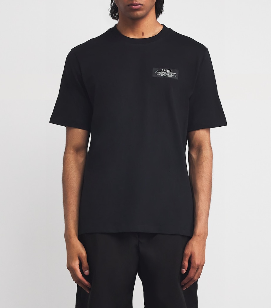 Cotton Spirit Logo T-Shirt BLACK Image 3