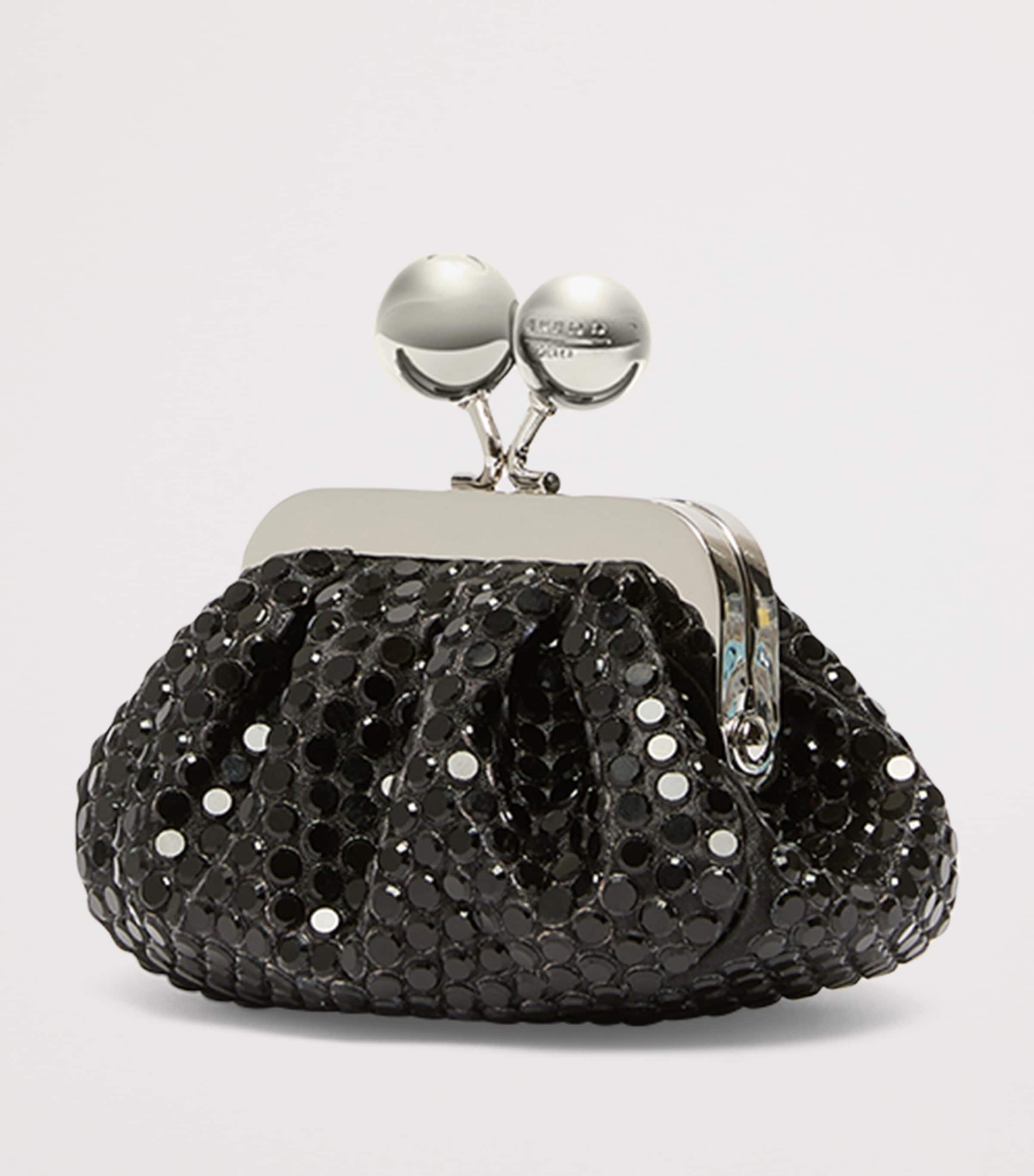 Weekend Max Mara Mini Embellished Pasticcino Clutch Bag Dark Grey Image 3