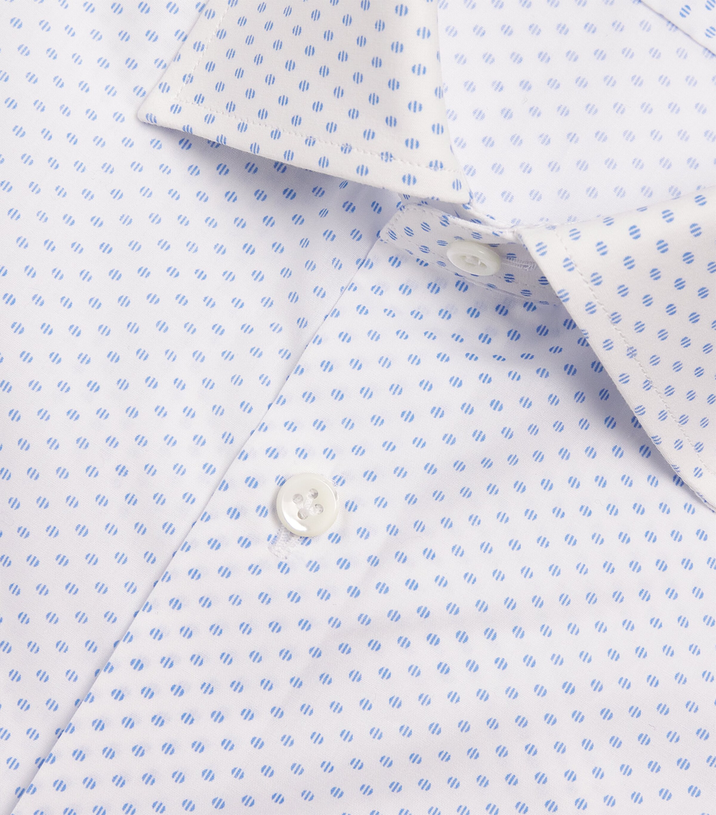 Cotton Polka Dot Shirt 03 LIGHT BLUE Image 5