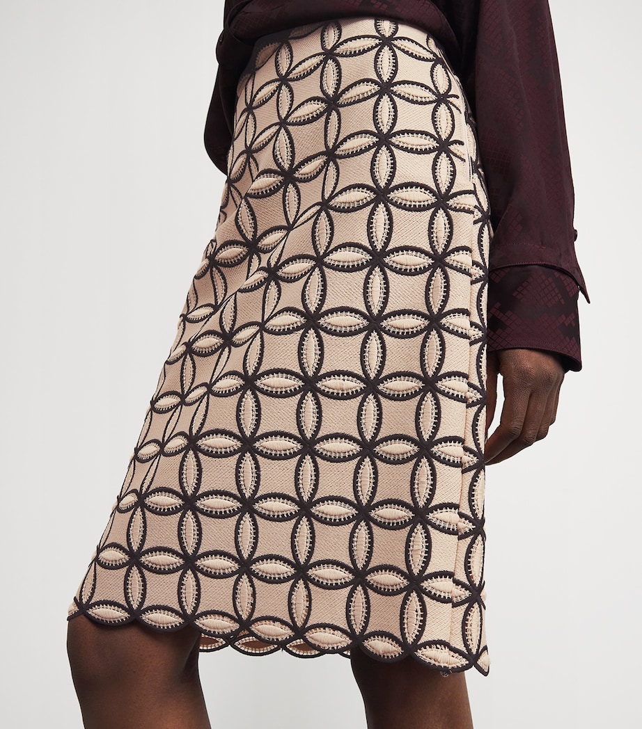 Deco Midi Skirt DBLK BLACK HONEY Image 6