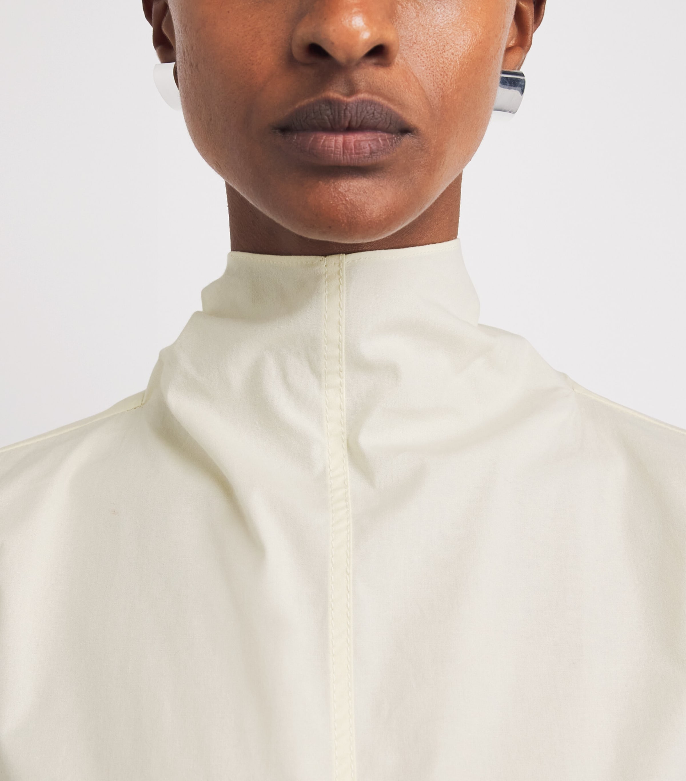 Brandon Maxwell Womens The Finn Blouse Butter Yellow Image 3