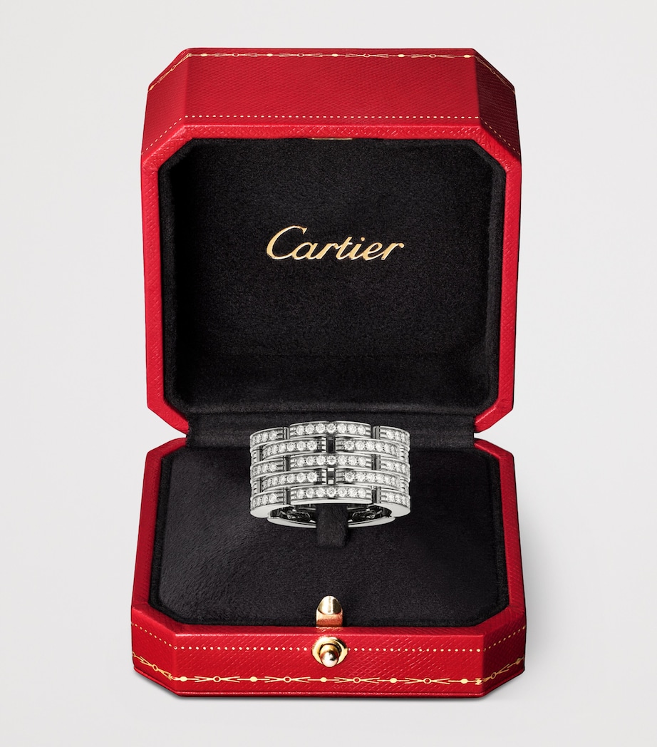 Cartier White Gold and Diamond Maillon Panthère Ring White Gold Image 3