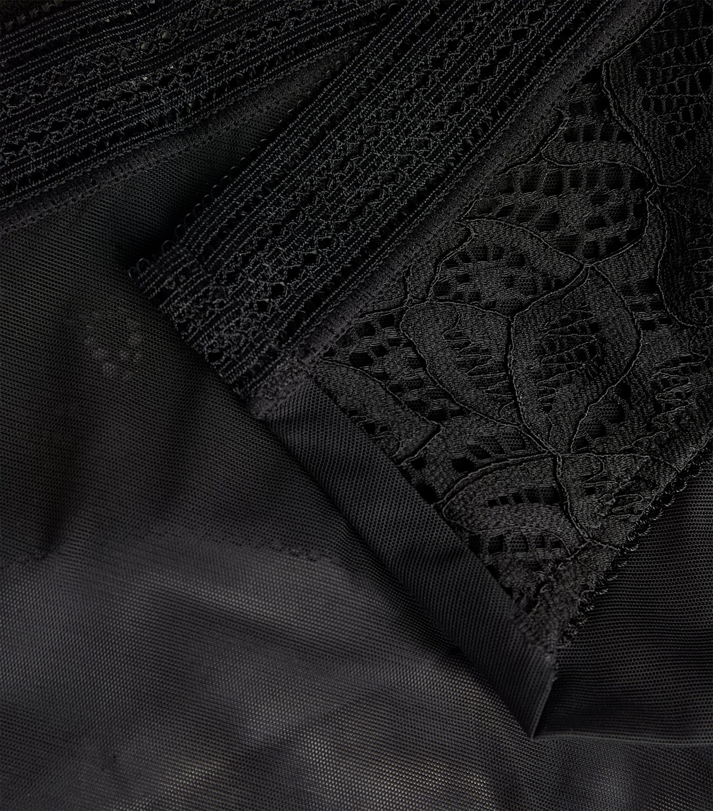 Lace-Trim Raffine Briefs BLACK (BLK) Image 4