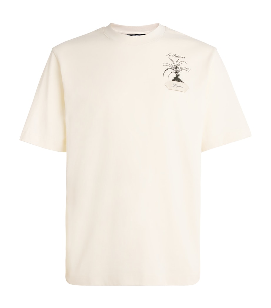 Jacquemus Mens Cotton Palmier T-Shirt Plmr Prnt/clsn Image 1