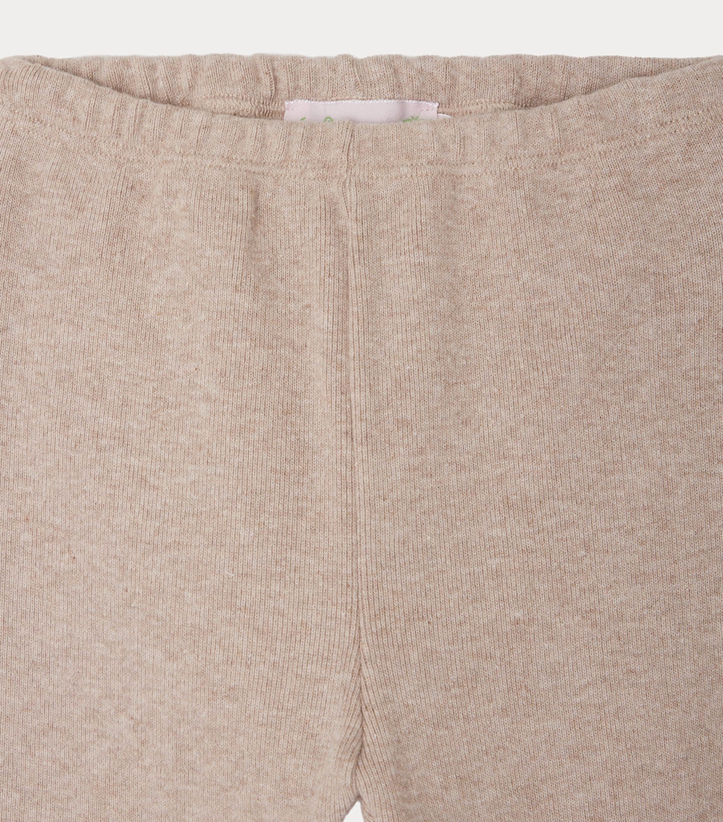 Cotton Leggings (1-36 Months) BEIGE Image 3