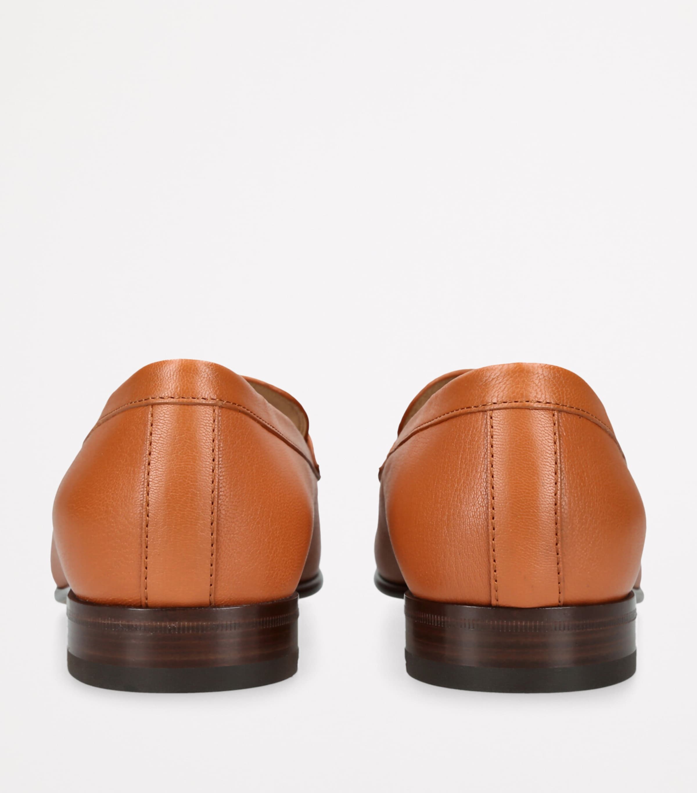 Valentino Garavani Leather Pat VLogo Loafers Tan Image 2