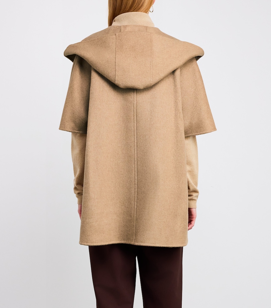 Camel Hair Belted Cape CAMEL Image 4