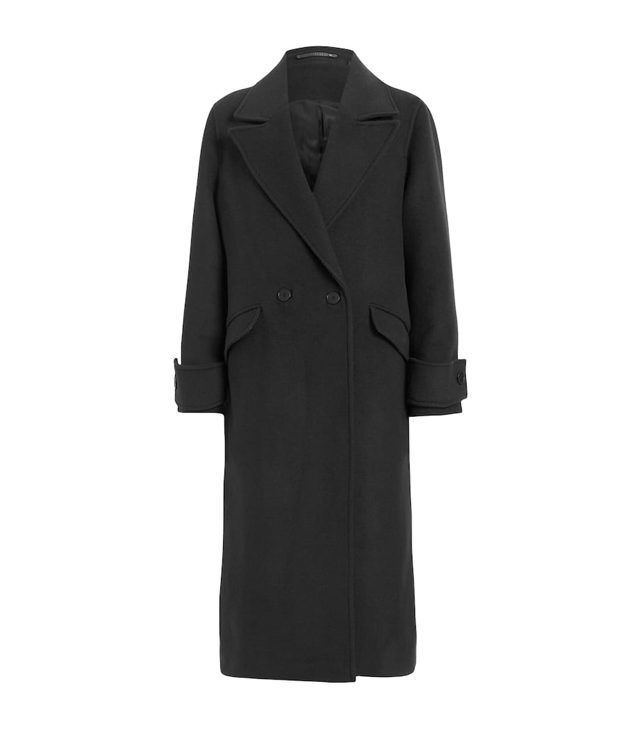 Double-Breasted Mabel Coat BLACK Image 1