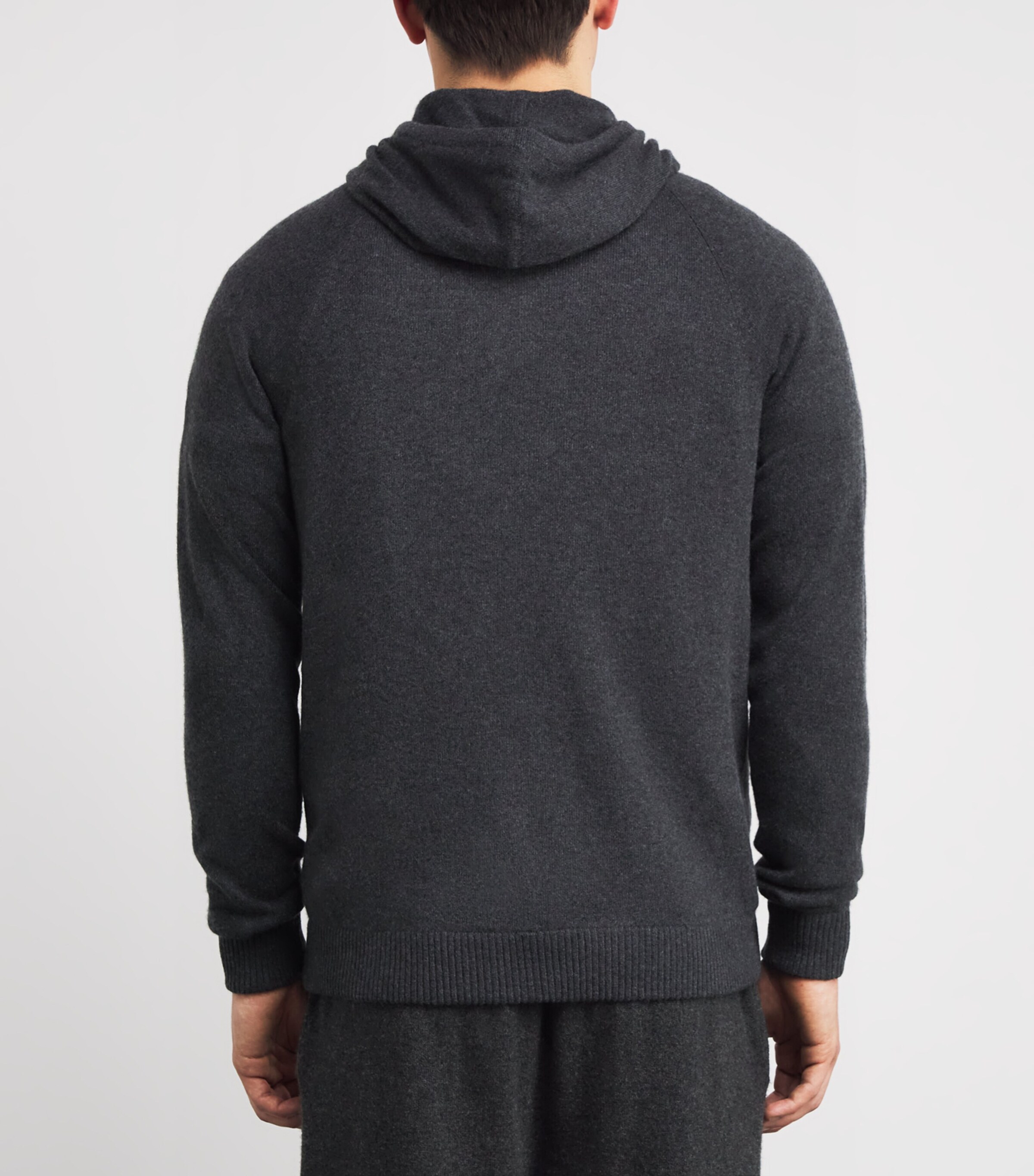 Cashmere Finley Zip-Up Hoodie CHARCOAL Image 4