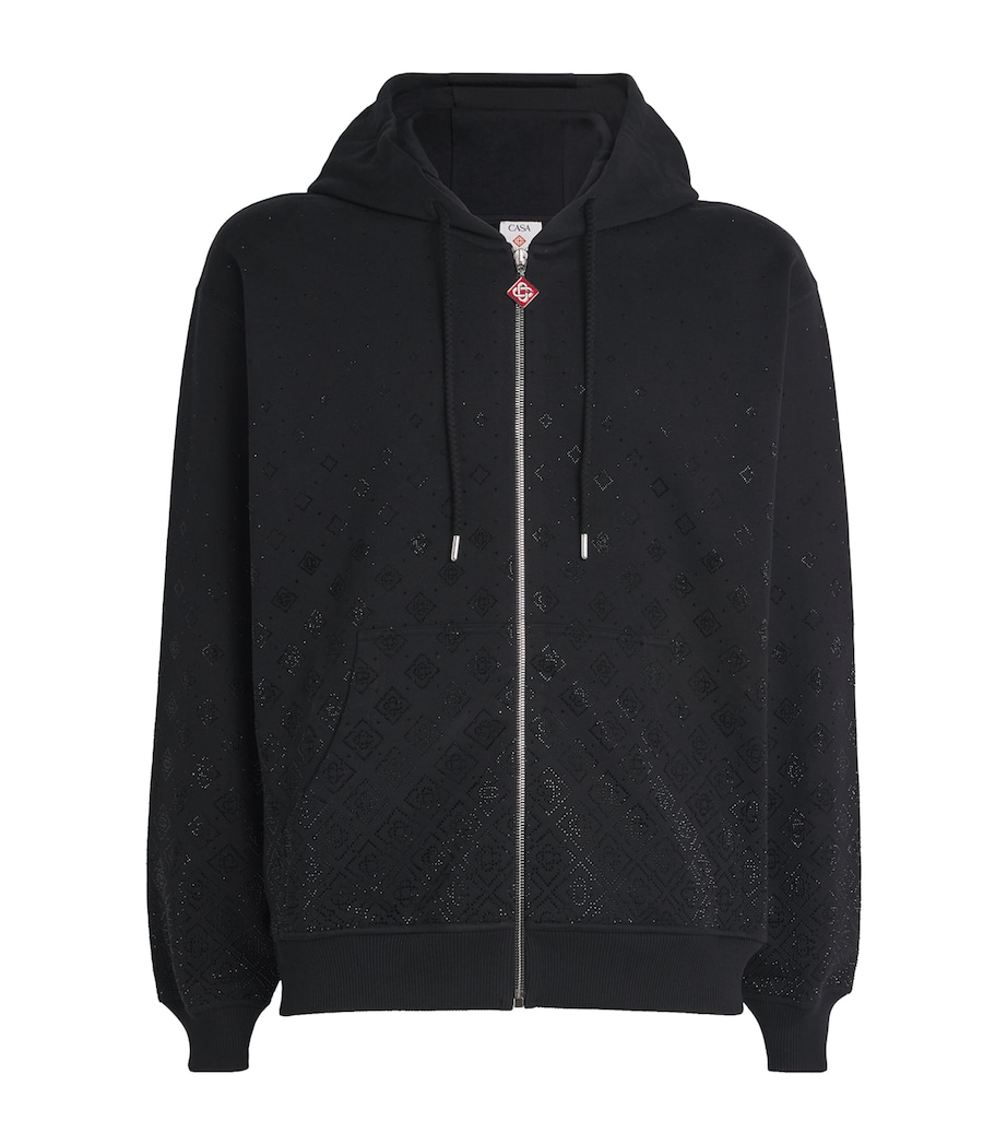 Crystal Monogram Zip-Up Hoodie CRYSTAL MONOGRAM Image 1