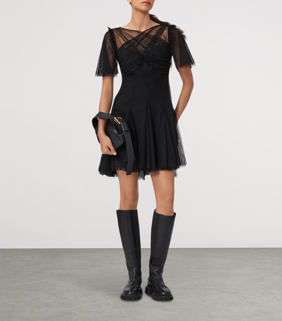 Layered Madi Mini Dress BLACK Image 3