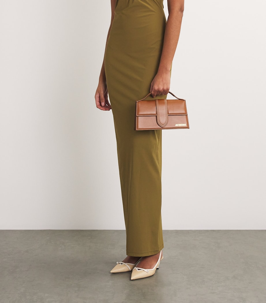 Jacquemus Leather Le Grand Bambino Top-Handle Bag Light Brown Image 5