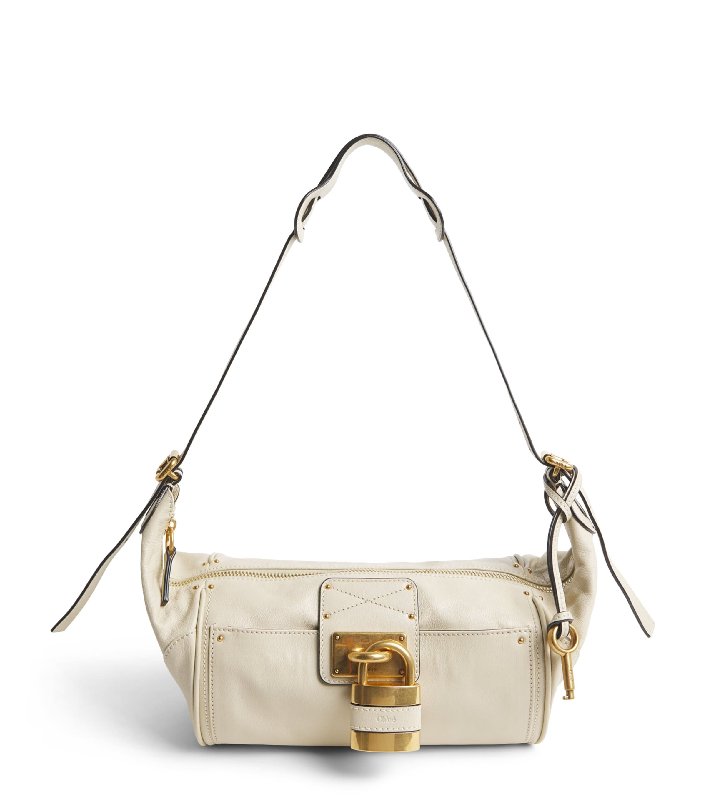Chloé Leather Paddington Cross-Body Bag Cloudy Cream Image 1