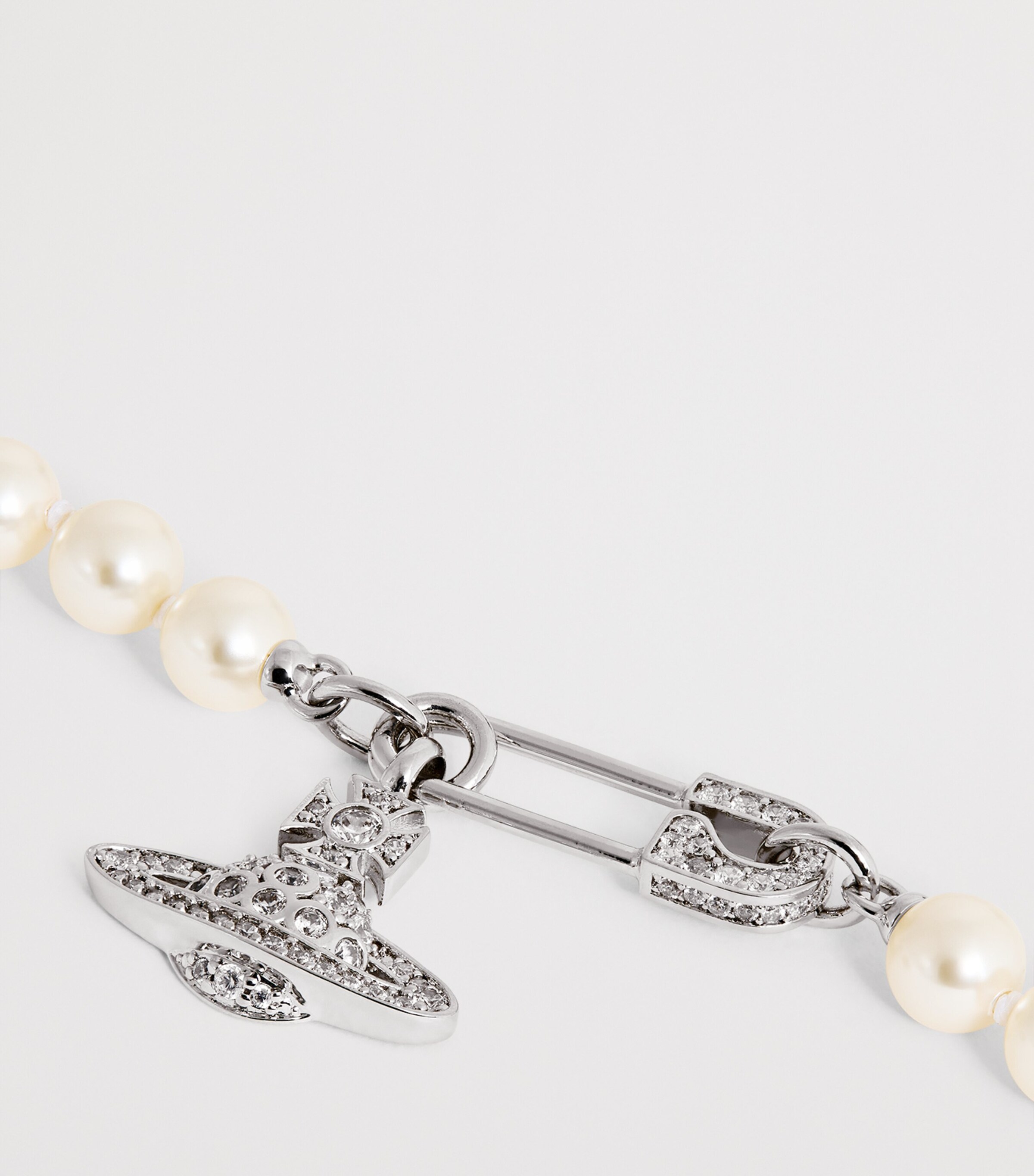 Vivienne Westwood Orb Lucrece Bracelet Platinum Pearl Image 2