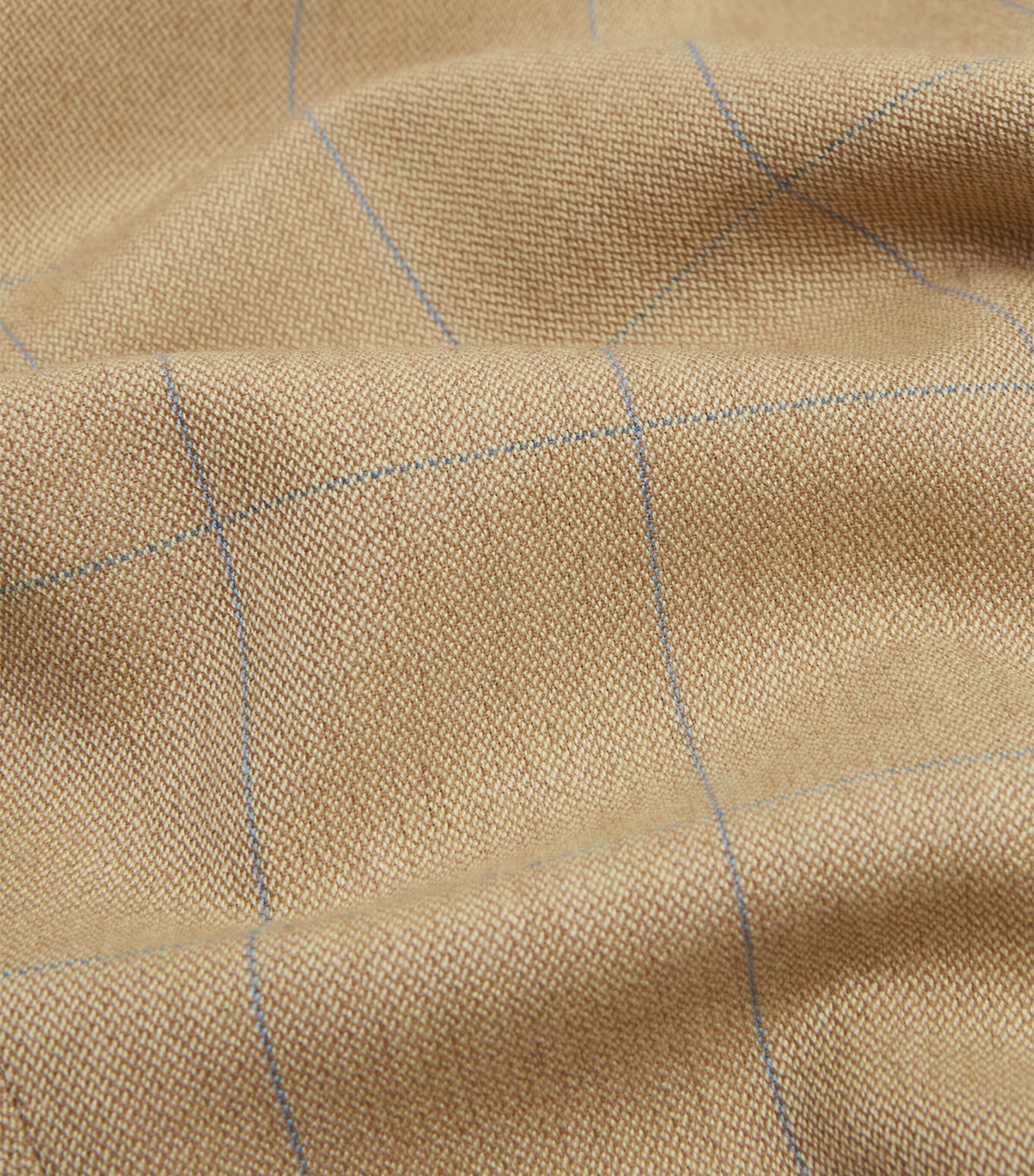 Wool Twill Windowpane Check Bourdon Blazer 742PASTEL YELLOW Image 7