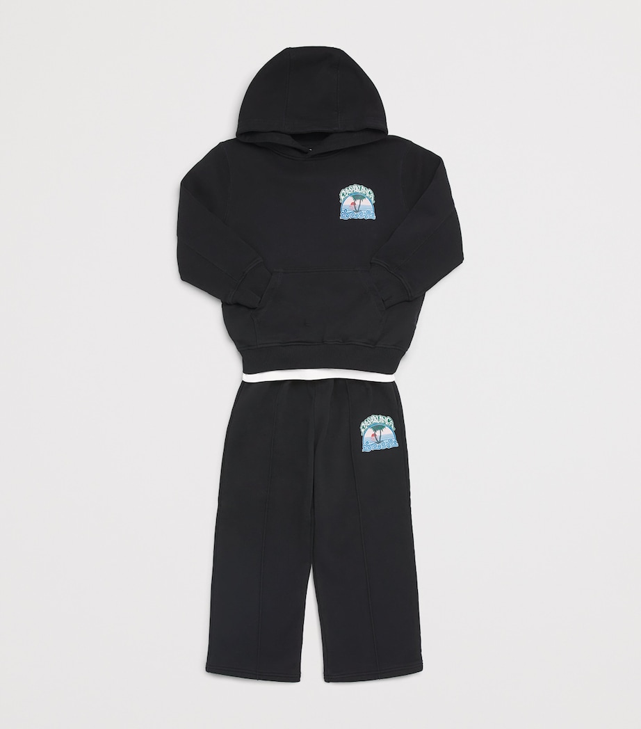 Casablanca Kids Palm Tree Sweatpants (3-14 Years) Palm Tree Emblem Image 3