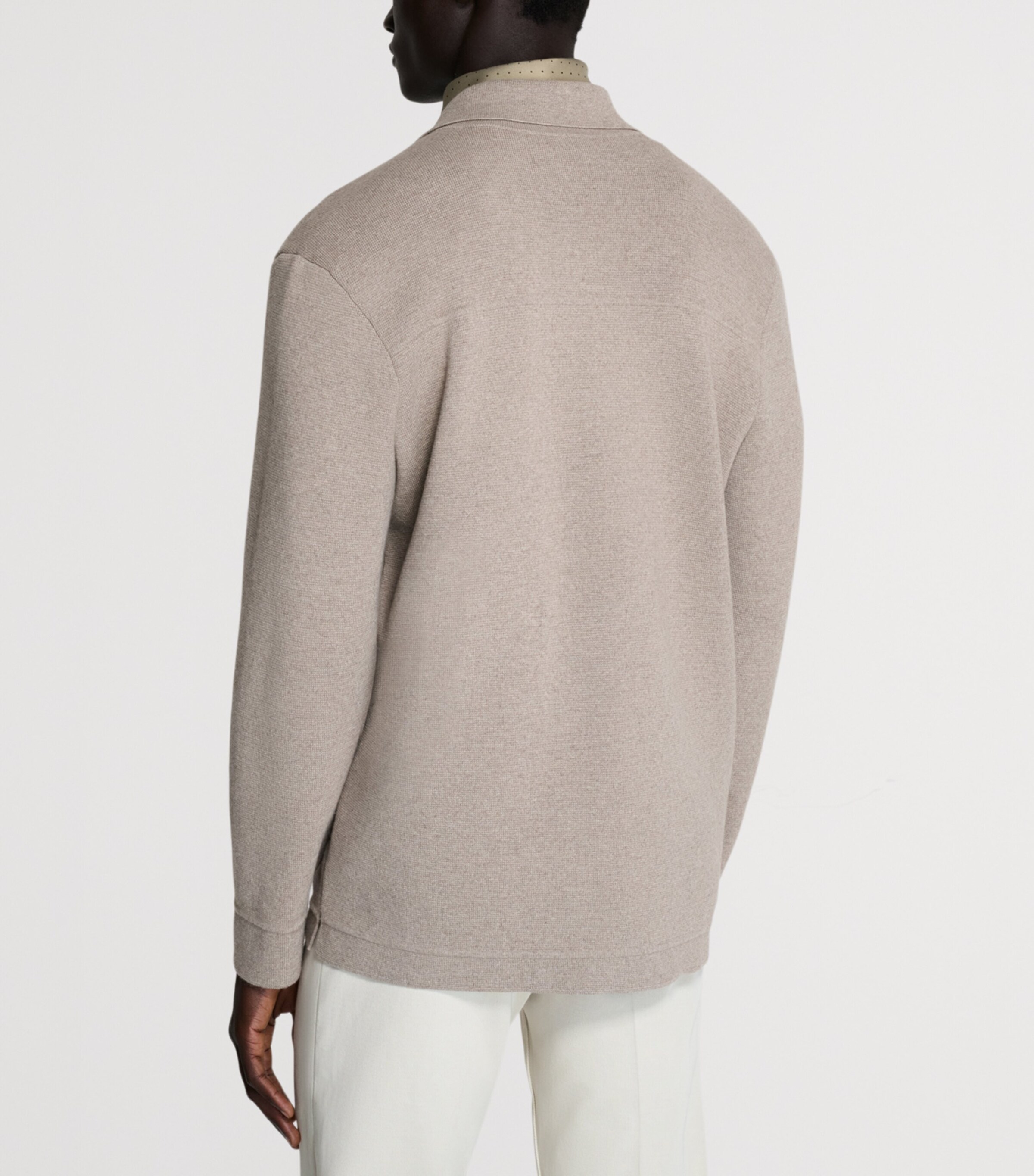 Cotton-Cashmere Shacket 254MID NATURAL Image 3