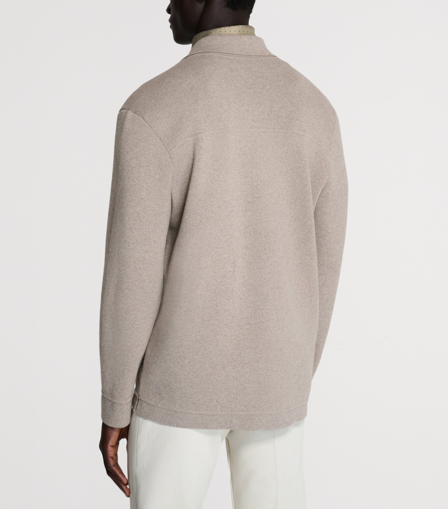 Cotton-Cashmere Shacket 254MID NATURAL Image 3