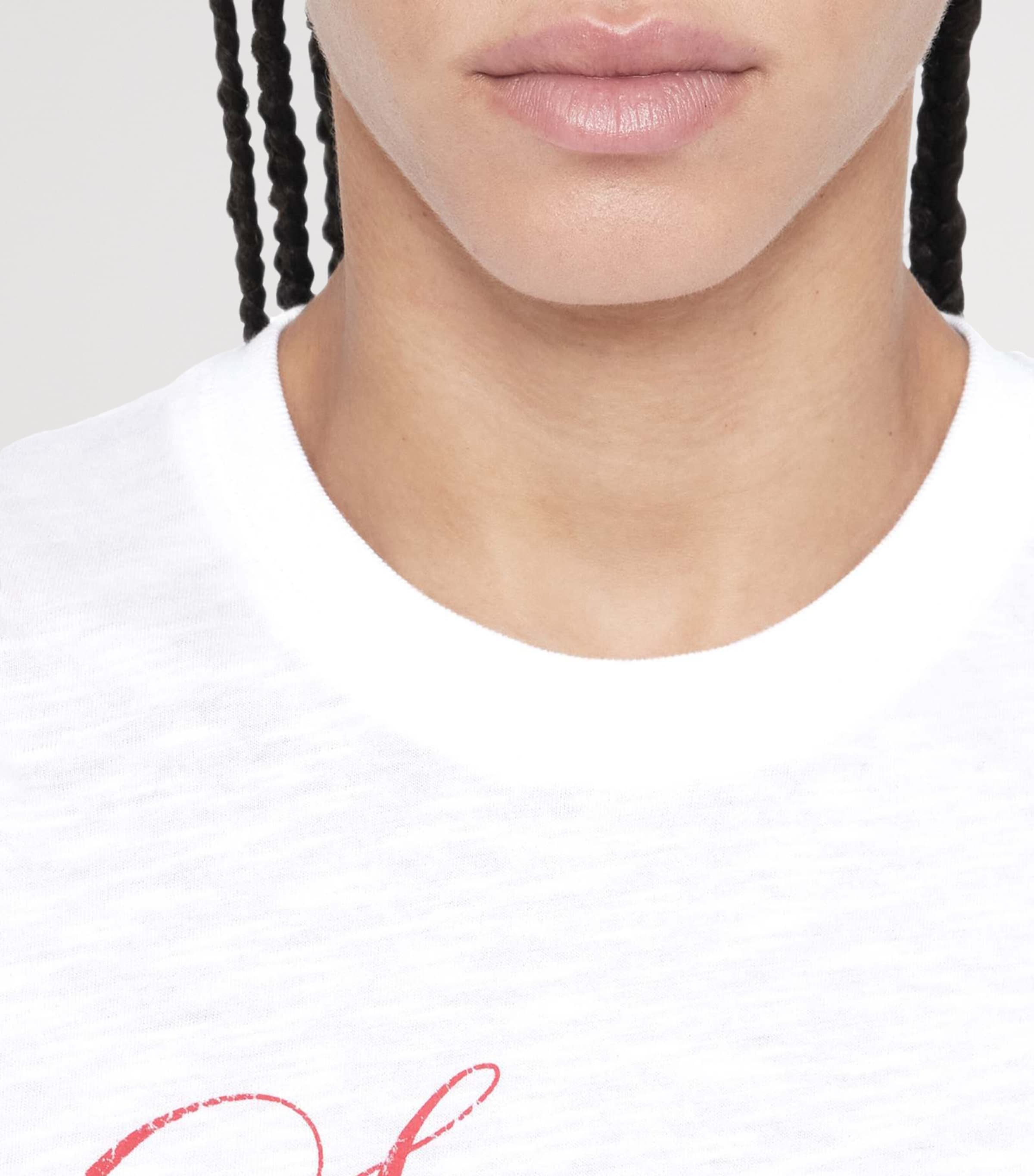 AllSaints Womens Cotton Chippy Addi T-Shirt Optic White Image 8
