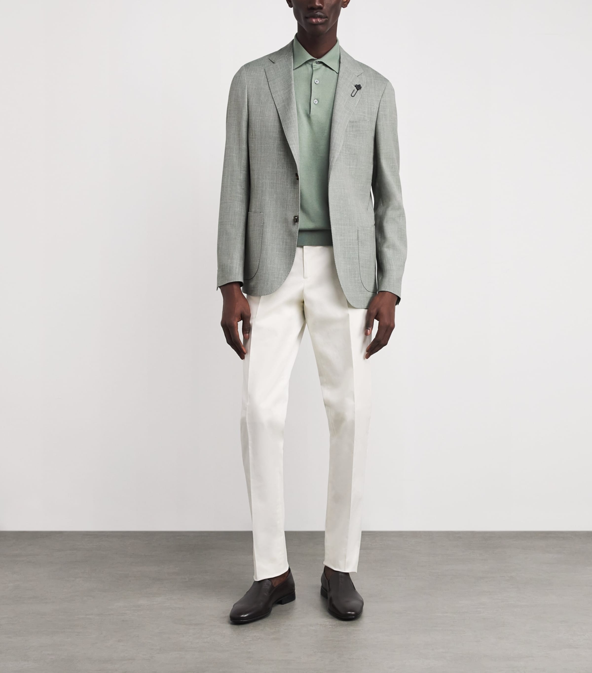 Wool Blazer 510 SAGE GRREN Image 2