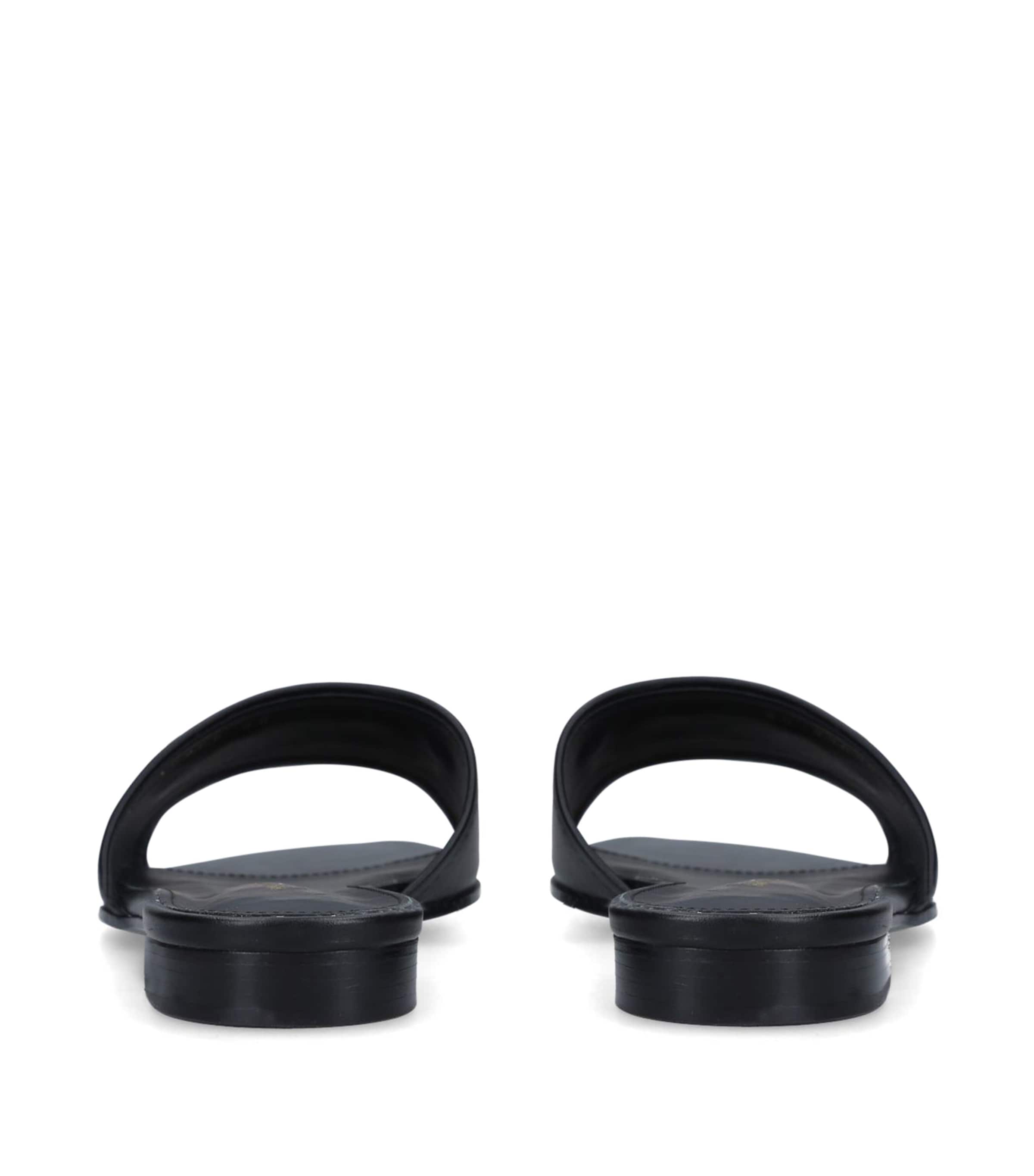Salvatore Ferragamo Leather Rhodes Sandals | Harrods US