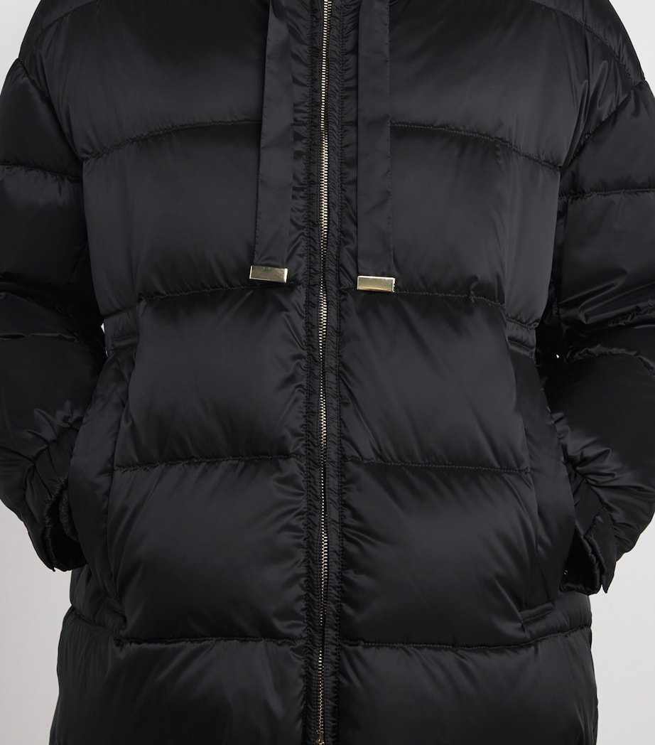Water-Repellent Down Puffer Jacket BLACK Image 6
