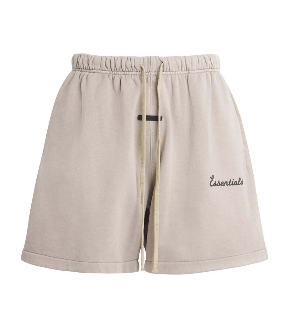 FEAR OF GOD ESSENTIALS Mens Cotton Logo Sweat Shorts Faded Seal Image 1