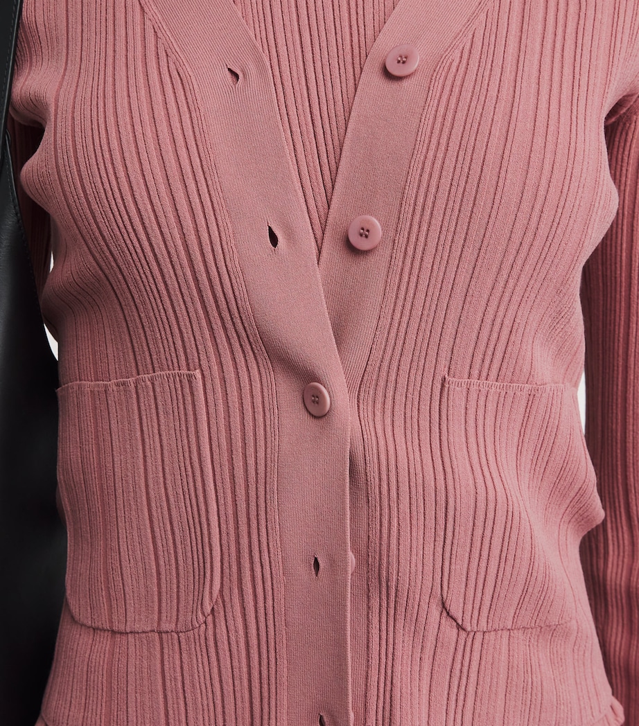 Joseph Womens Plissé Sinai Cardigan Musk Image 3
