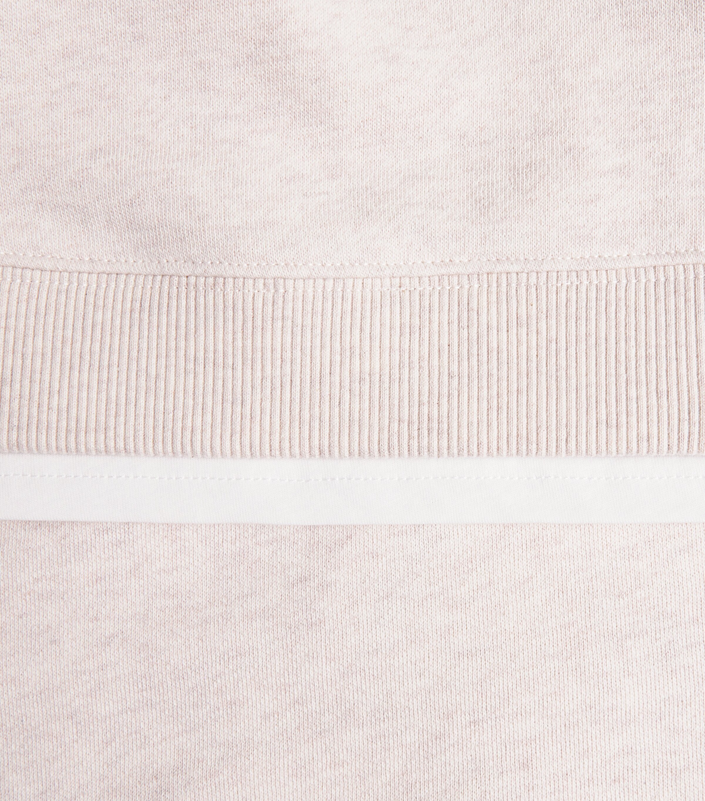 ME+EM Womens Organic Cotton Double-Layer T-Shirt Melange/white Image 6