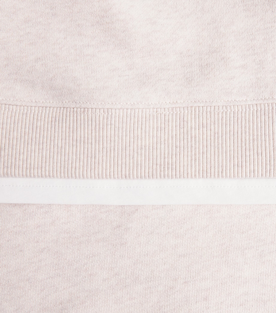 ME+EM Womens Organic Cotton Double-Layer T-Shirt Melange/white Image 6