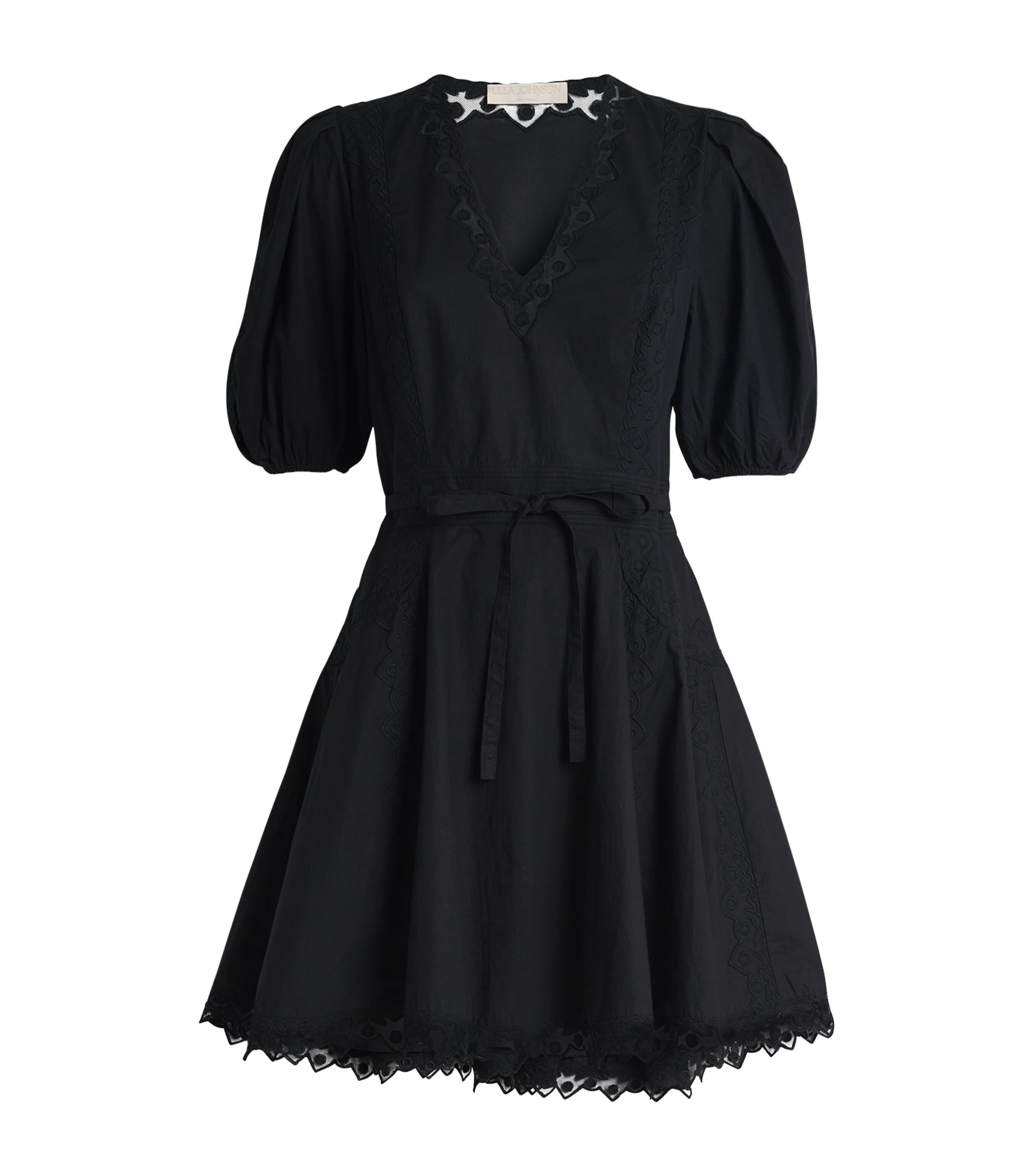 Ulla Johnson Cotton Camila Mini Dress In Black