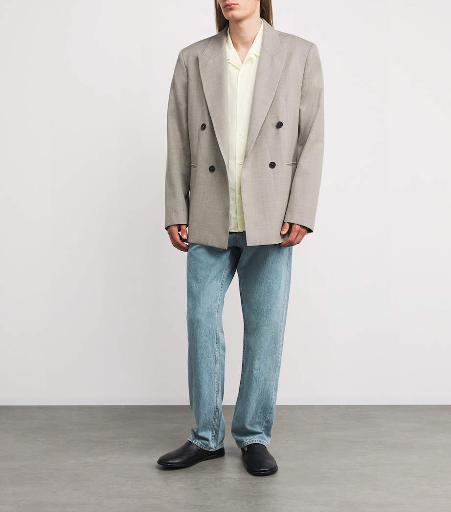 Wool Double-Breasted Blazer VINTAGE KHAKI Image 2