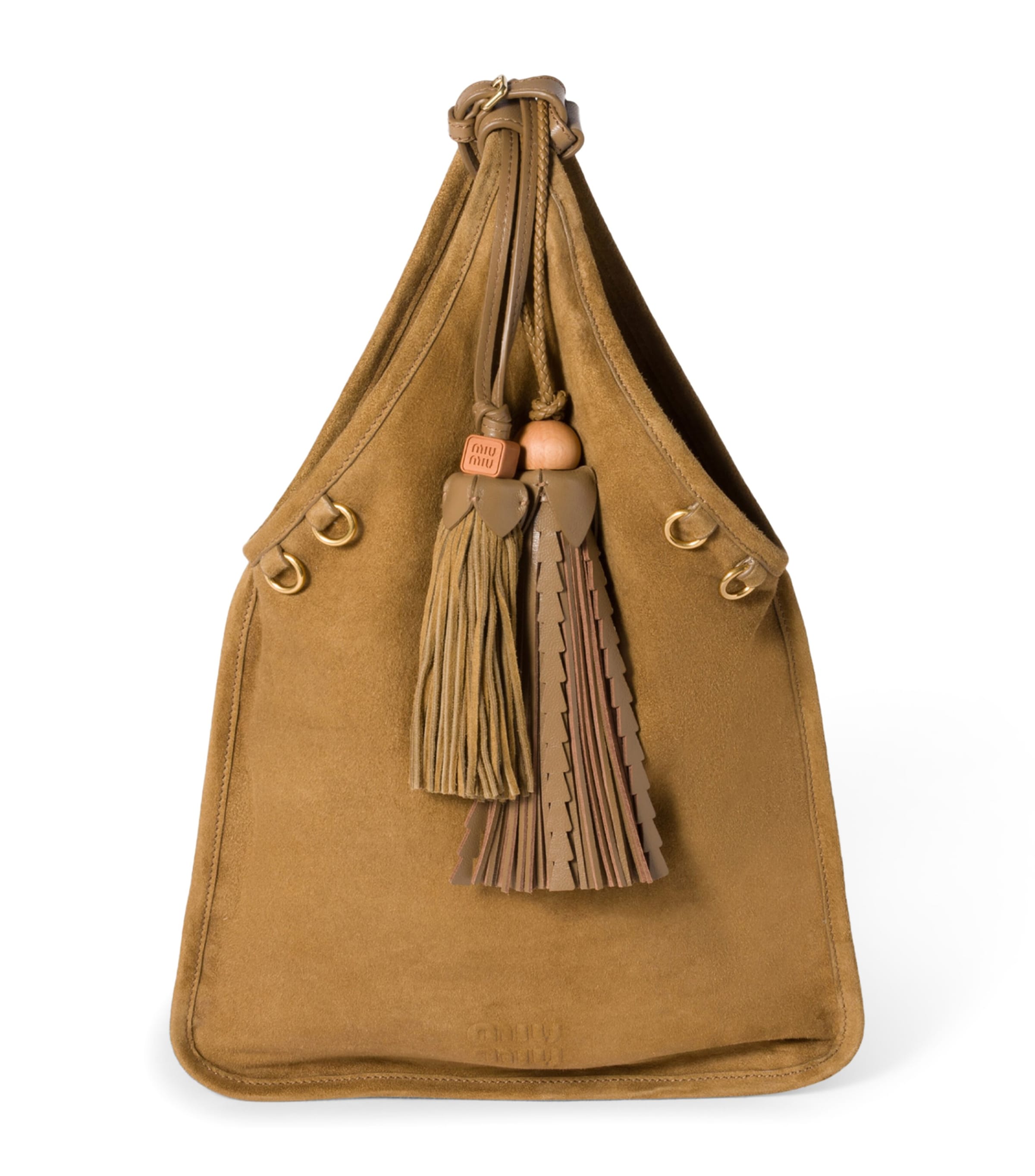 Suede Tassel Tote Bag F0393 Image 1