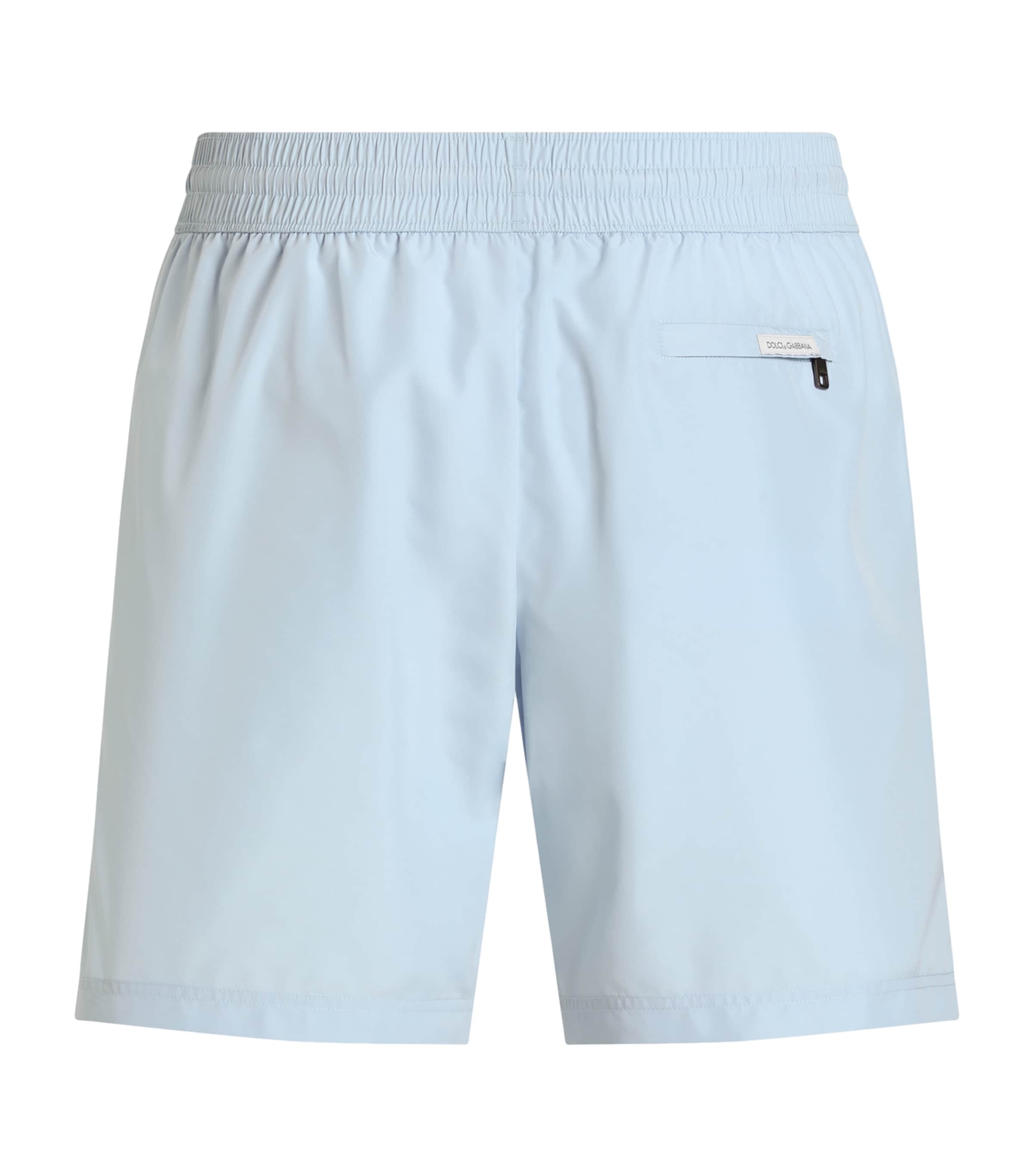 Dolce&Gabbana Mens Mid-Length Swim Shorts Light Blue Lig Image 2