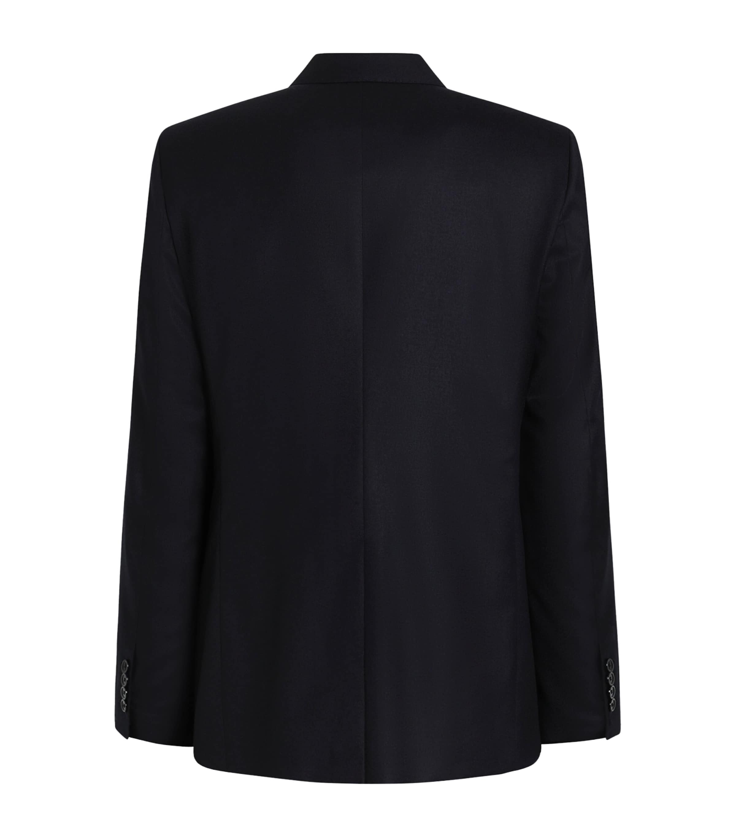 Dolce&Gabbana Mens Virgin Wool Double-Breasted Blazer Blue Image 2