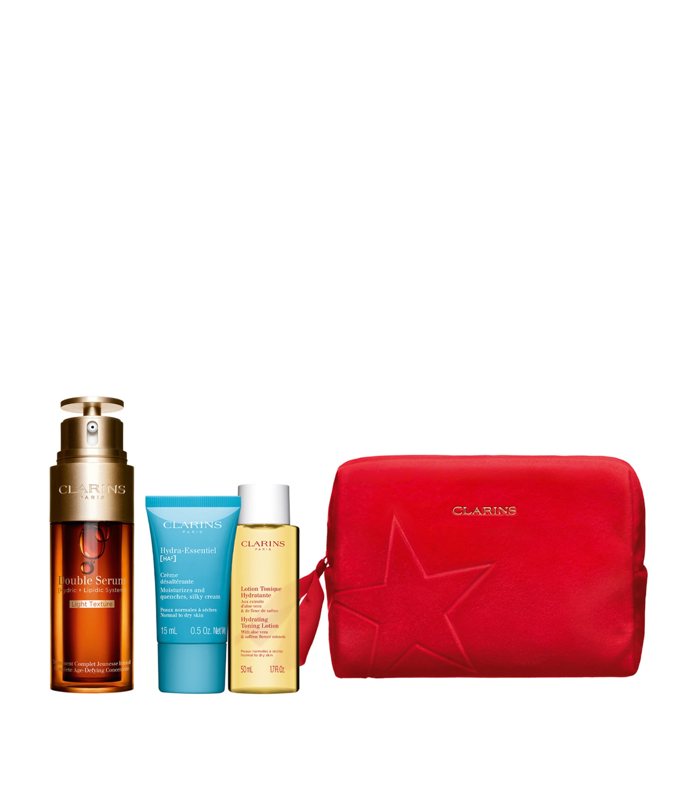 Clarins Double Serum Light Collection Gift Set In White