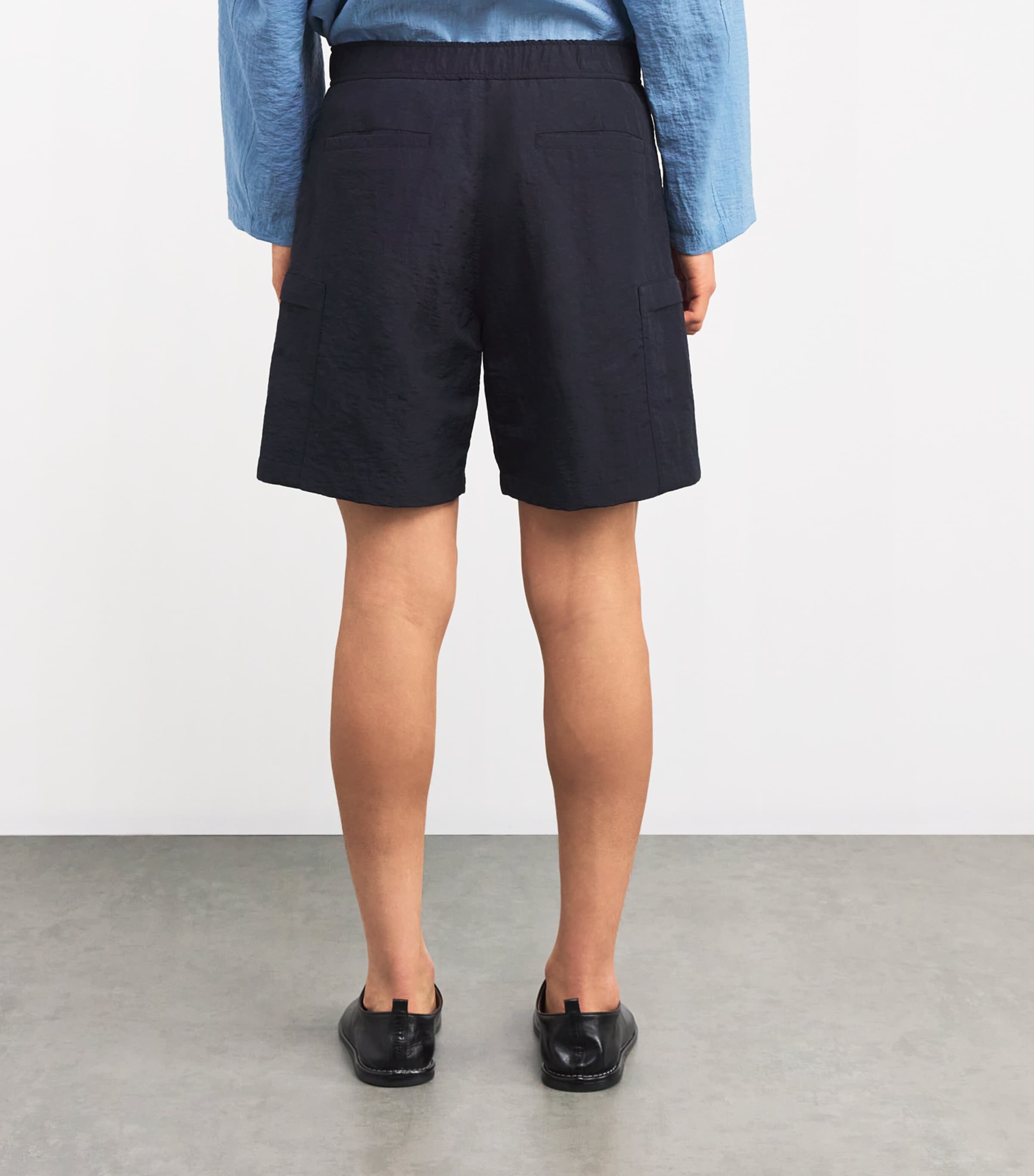 Le 17 Septembre Mens Tailored Shorts Navy Image 4