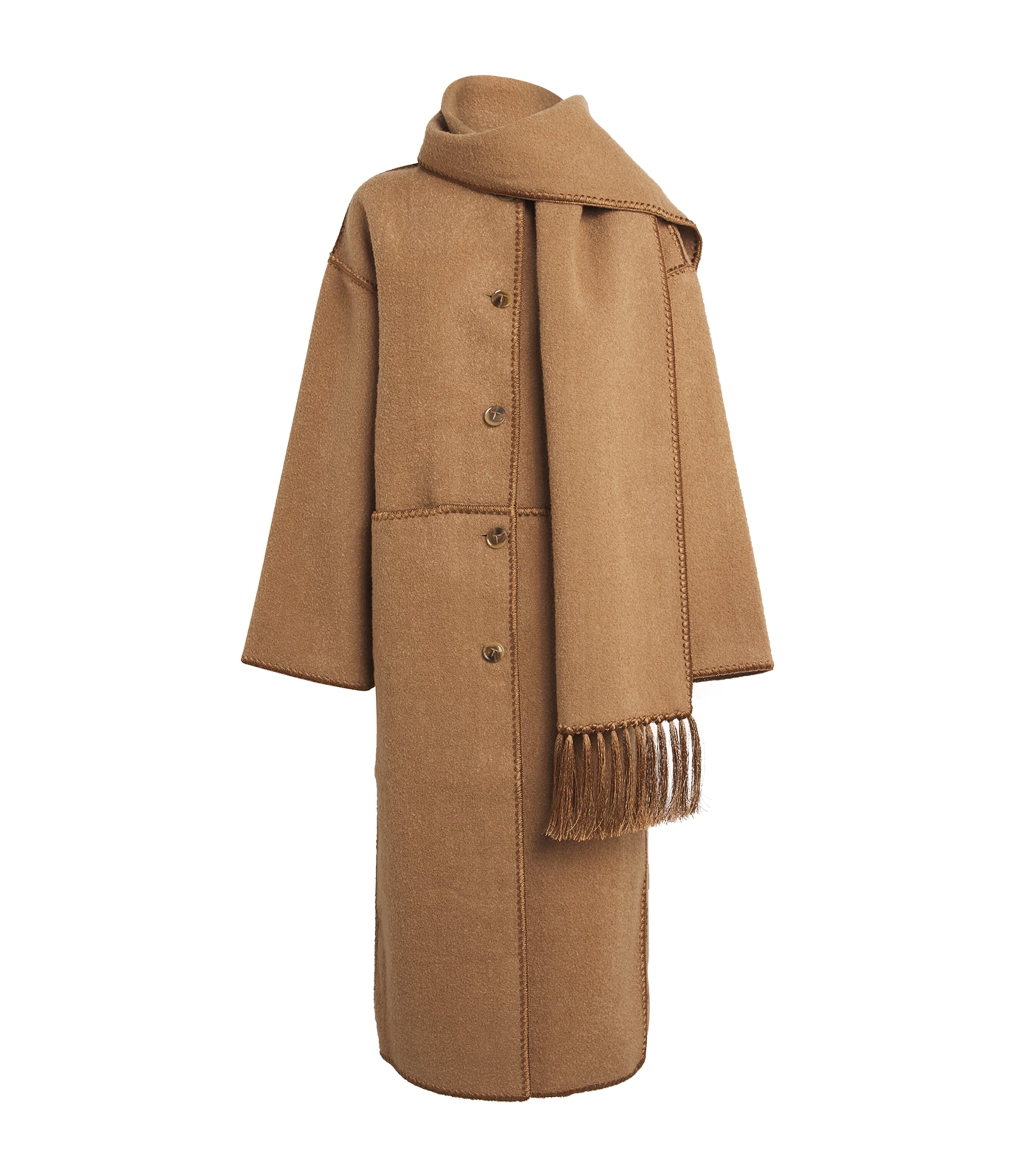 Totême Wool-Blend Scarf Coat | Gifts | Gifts for Her | Women Clothing | Coats & Jackets | Wool Coats | Designers | TOTEME | Coats-Jackets
