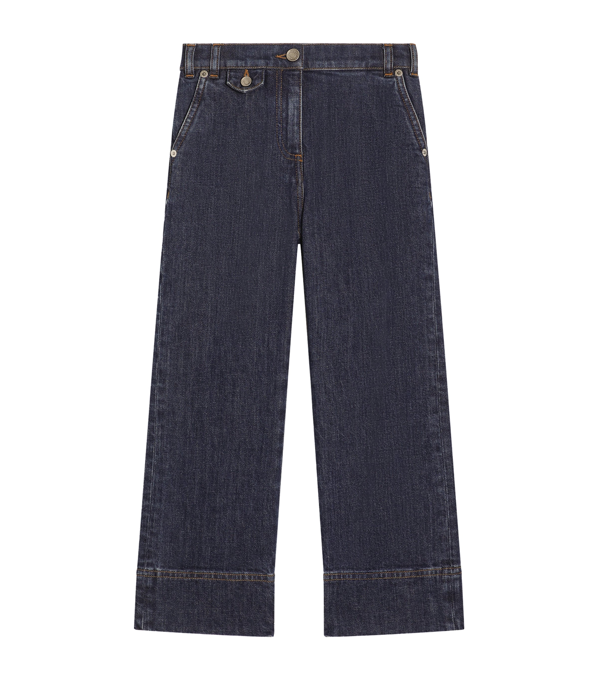 Wide-Cuff Jeans (8-12 Years) S9000-COMBINED Image 1