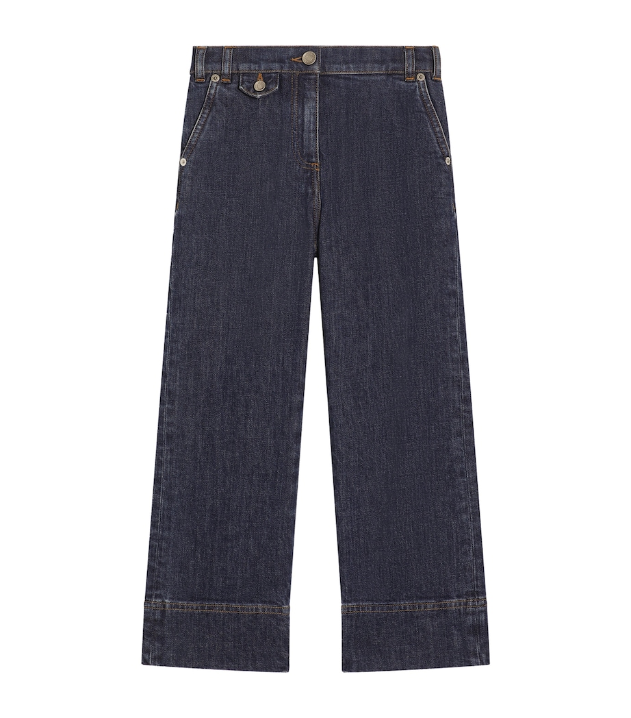 Wide-Cuff Jeans (8-12 Years) S9000-COMBINED Image 1