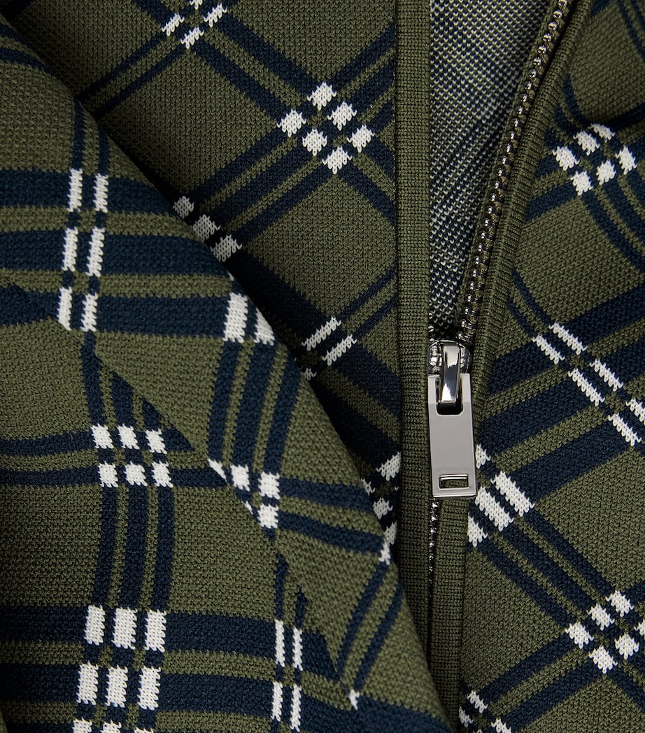Power Check Track Jacket KHAKI / NAVY Image 5
