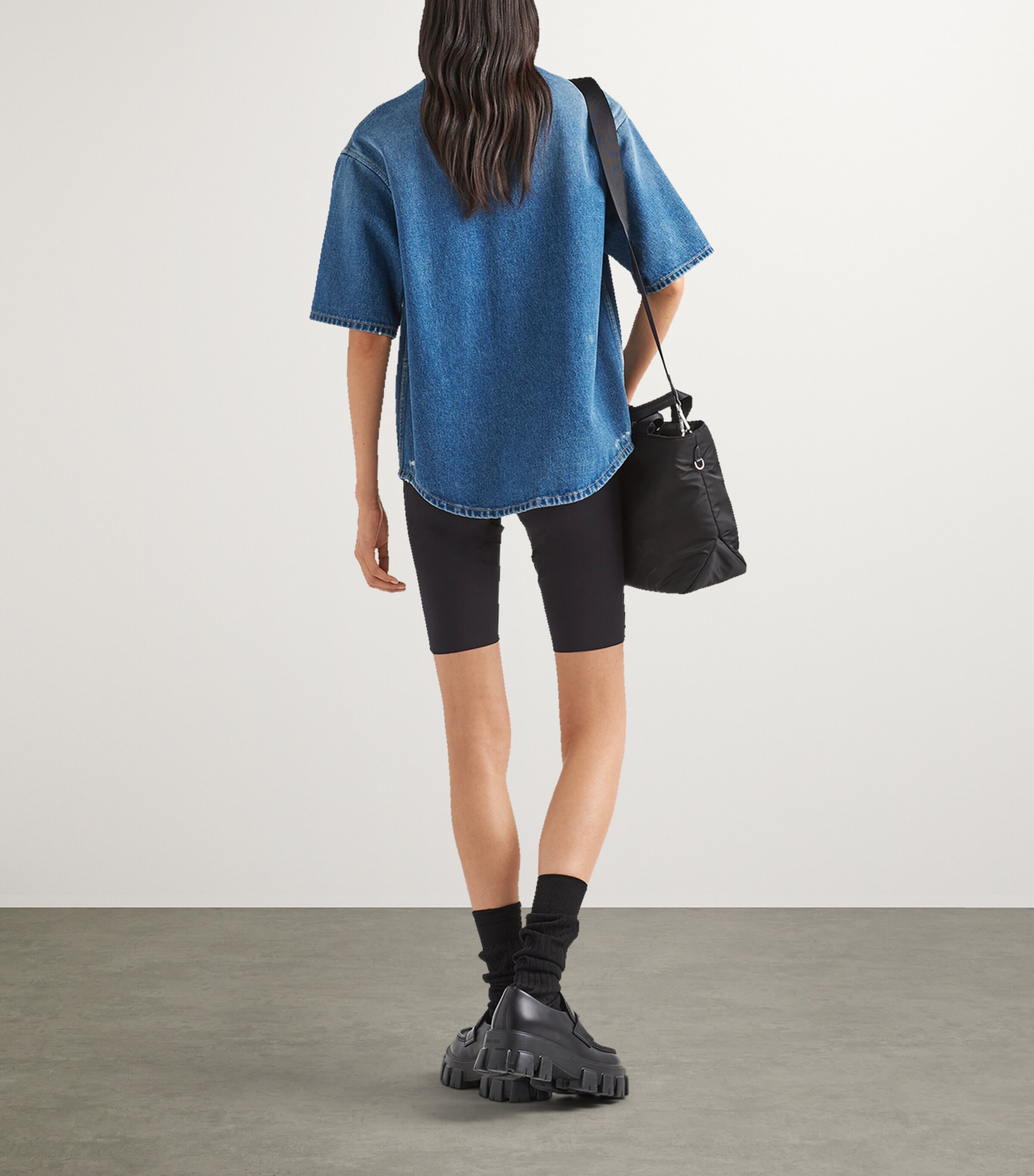 Denim Logo Shirt F0BAN Image 4