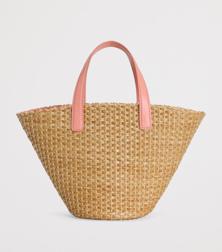 Dolce&Gabbana Kids Straw Logo Tote Bag Orte Image 4