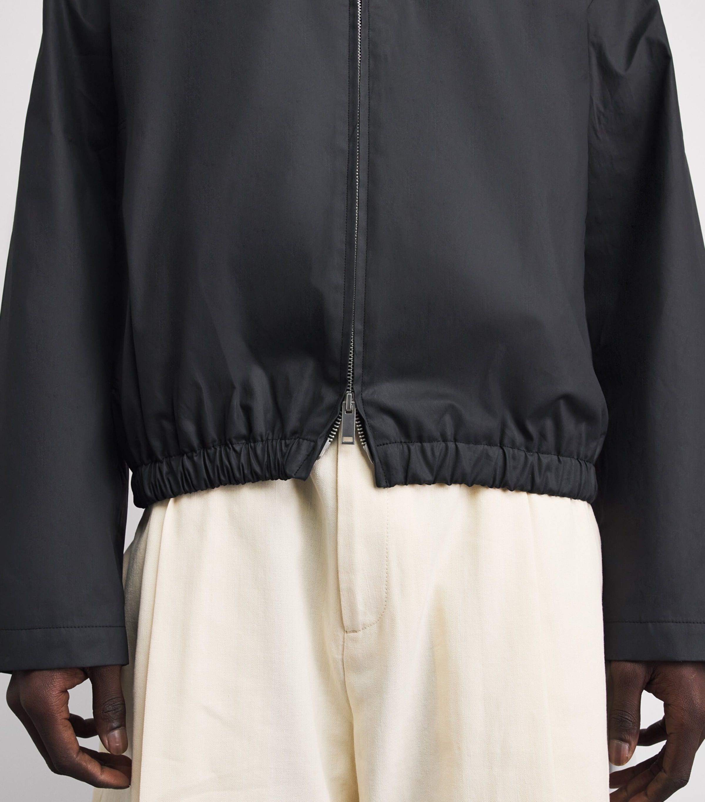 Studio Nicholson Mens Lyons Bomber Jacket Black Image 3