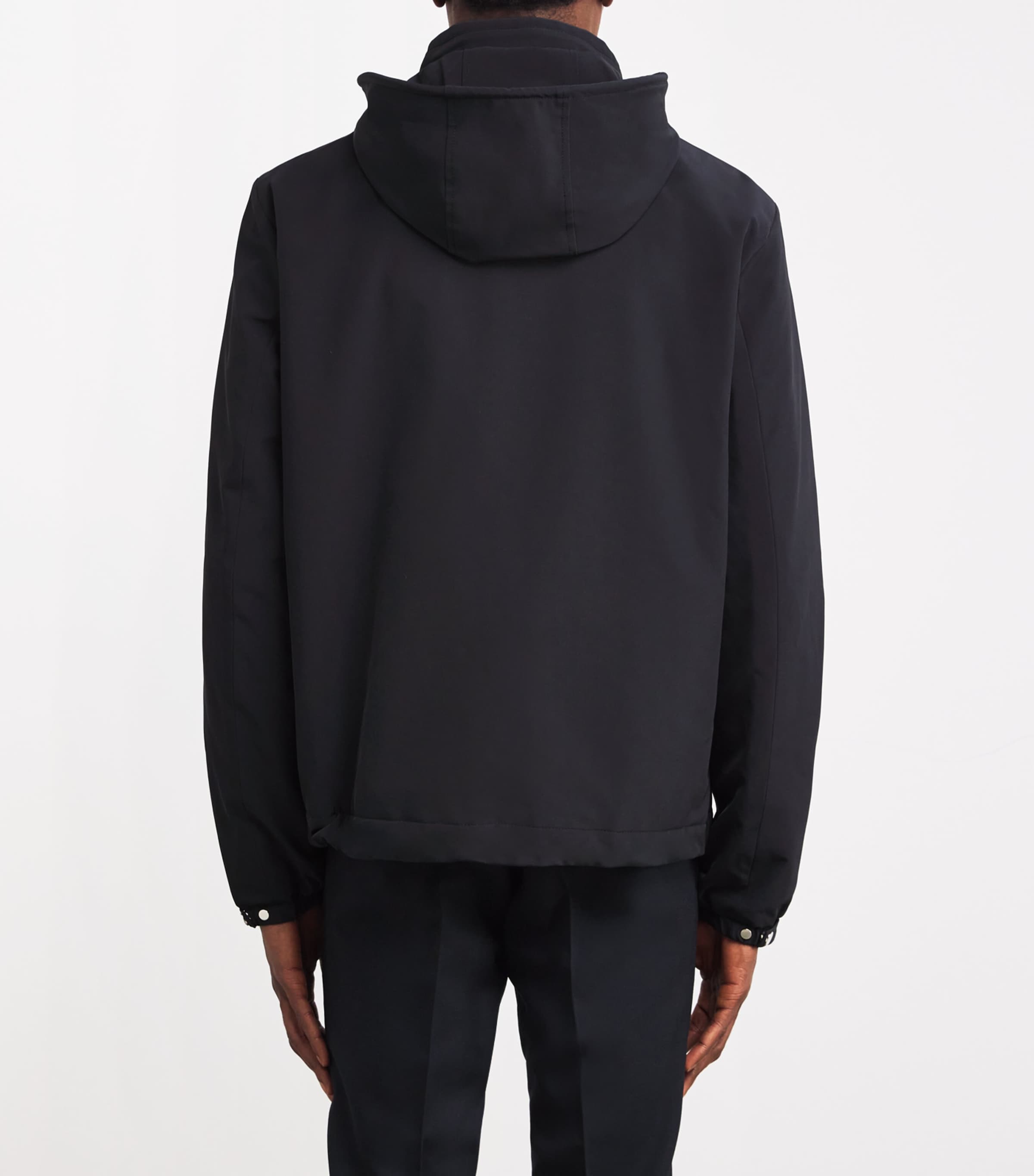Padded Hooded Jacket NAVY BLUE Image 4