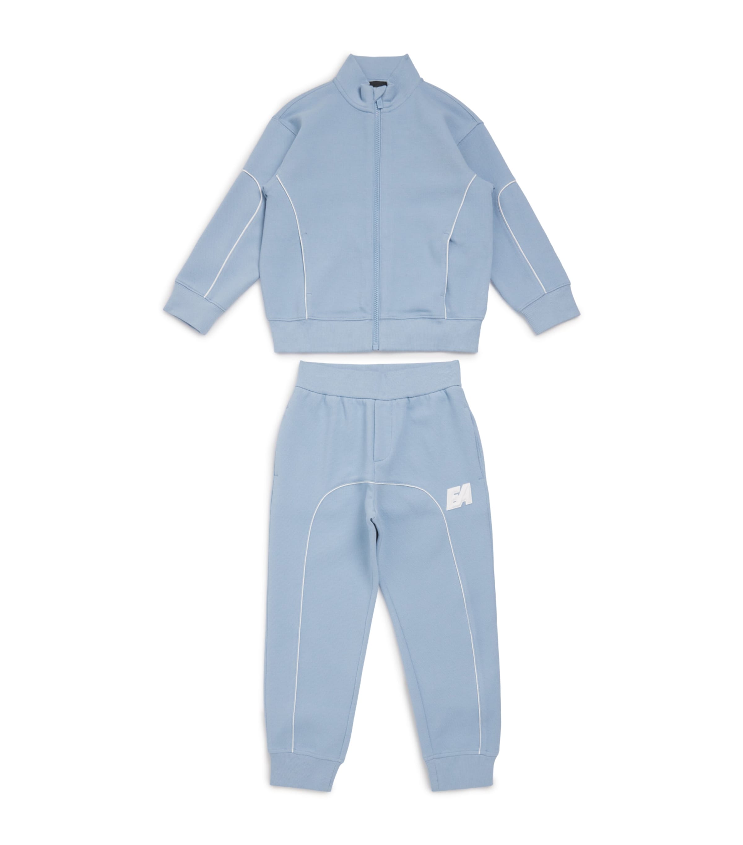 Embroidered Tracksuit (4-14 Years) SOFT CHAMBRAY Image 1