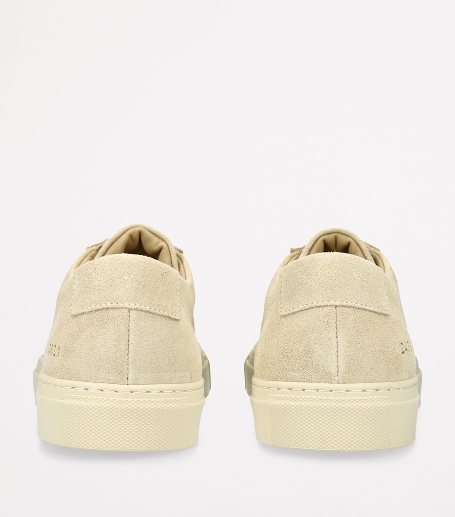 Common Projects Suede Achilles 2.0 Sneakers Cream Image 2