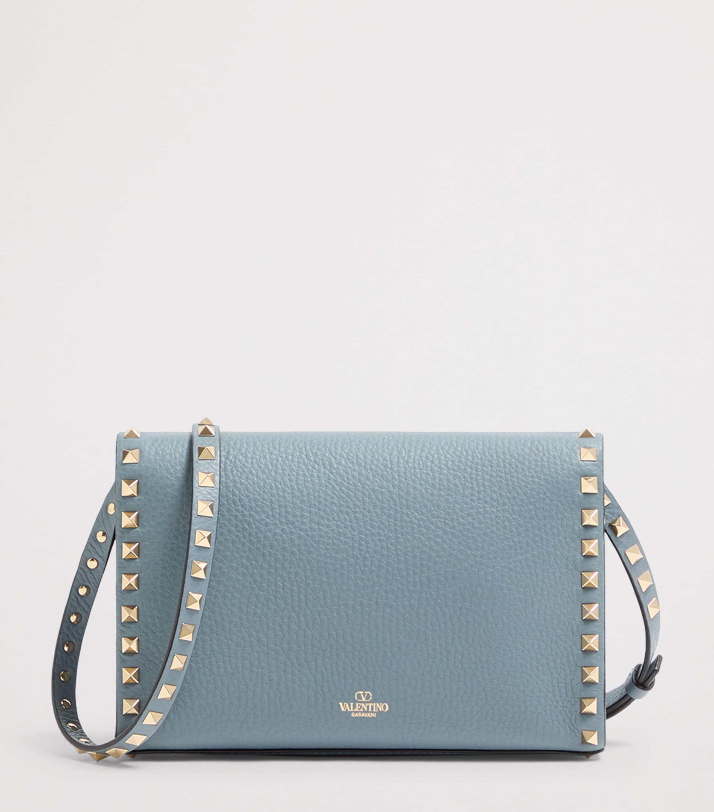 Small Leather Rockstud Shoulder Bag MXE Image 4